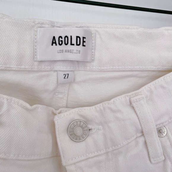 Agolde Toni High Rise  Straight Leg Blue Jeans 27 Preowned - Picture 2 of 5